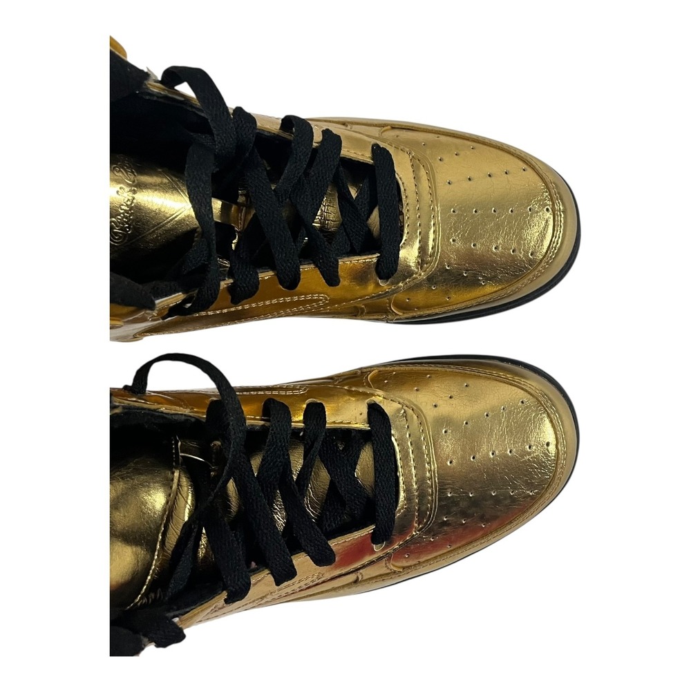 Ewing Athletics 33 Hi Metallic Gold High Top Sneakers Men's Size 10 - Picture 12 of 16